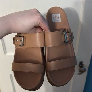 Dolce Vita Nude w Silver Buckle Sandals